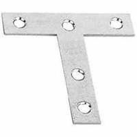 steel t plate zinc, 5in. x 5in. x 1in. 