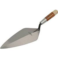 brick trowel with leather handle, 13in.
