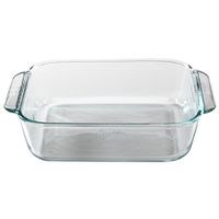 DISH SQUARE 8IN CLEAR GLASS   