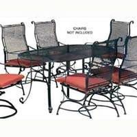 steel mesh table, 38in. x 66in.
