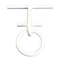 DOCK CLEAT RING PTBL WHT STL  