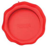JAR TOP WIDEMOUTH SILICONE RED