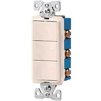 Decorator Three Combo Switch, Almond