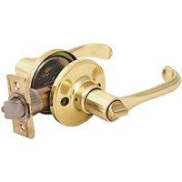 privacy leverset, polished brass
