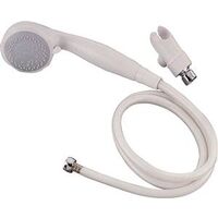 Shower Head with Hose, White 3 Setting