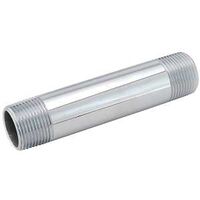 chrome plated pipe nipple, 3/8in. x 5 1/2in. 