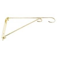 swivel plant bracket, brass 9in.