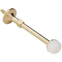 bright brass rigid door stop