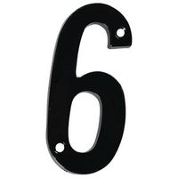 HOUSE NUMBERS 4IN - #6 BLK    