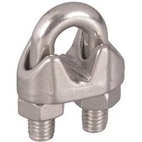 CABLE CLAMPS 1/4IN SS         
