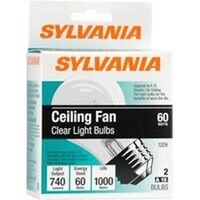 Clear Fan Light Bulb, 60 Watts