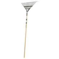7198617 - LEAF RAKE 22 TINE WOOD HANDLE