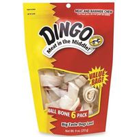 DINGO 3.5-4IN SMALL WHITE 6PK 