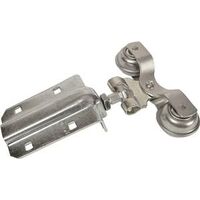 adjustable strap trolley barn door hanger, steel