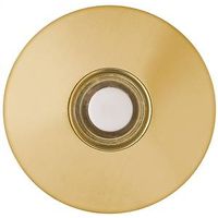 stucco lighted doorbell button, brass