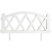 Garden Fence, 24in. x 13in. White 4 Pk