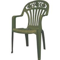 high back chair, sage green