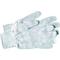 White String Knit Gloves, Ladies