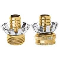hose coupler clinch-brass, 5/8in.