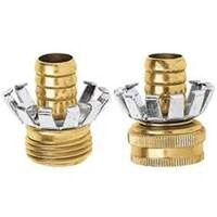 hose coupler clinch-brass, 5/8in.