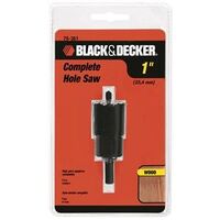hole saw with mandrel, 1in.