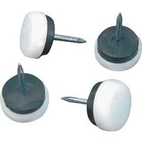Plastic Base Glides with Cushion, 3/4"