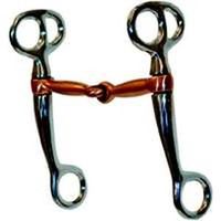 horse breaking bit, with 5in. copper mouth