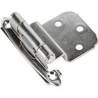 Self Closing Steel Hinge, 3/8in. Chrome