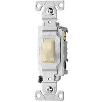 three way quiet toggle switch, almond