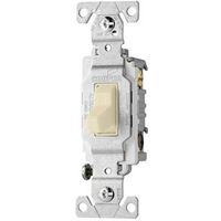 three way quiet toggle switch, almond