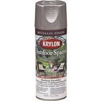 Outdoor Spaces Spray Paint, 12 oz Silver
