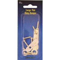 large flat ring hanger, brass