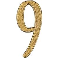 Brass House Number, #9
