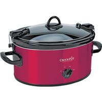 COOKER SLOW MAN LCKLID 6QT RED