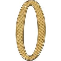 Brass House Number, #0