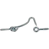 Wire Gate Hook & Eye Solid Brass, 1 1/2"