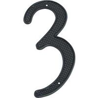 black house number, # 3