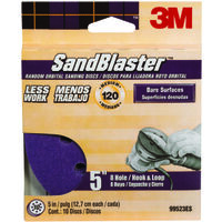 Eight Hole Sanding Disc 120 Grit, 5in. 10 Pk