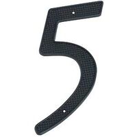house number, #5 black