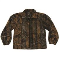 Adult Full Zip Camouflage Fleece Jacket, XXX-Large Brown