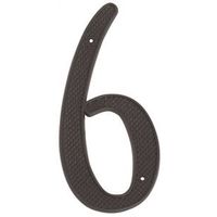 7485139 - 4" HOUSE NUMBER #6 BLACK