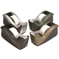 desktop tape dispenser with tape, black