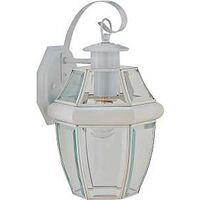 One Light Wall Lantern, White