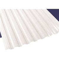 suntuf polycarbonate panel, 8 x 26in. white opal