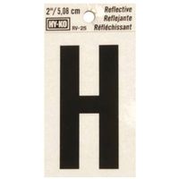 2in. reflective letter h