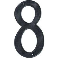 house number, #8 black