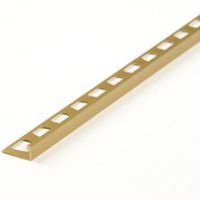 l-shape tile edging, 96in. brass