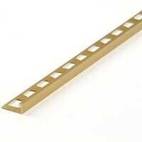 l-shape tile edging, 96in. brass