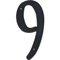 house number, #9 black