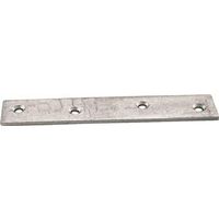 mending plate, 2 1/2in. x 5/8in. zinc